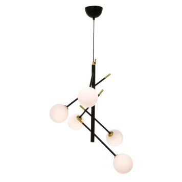 TAKLAMPE ANETA AKROBAT SVART SVART 5XG9