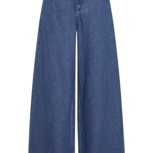 Ago Rue Wide Pants Long – Mid Blue Wash