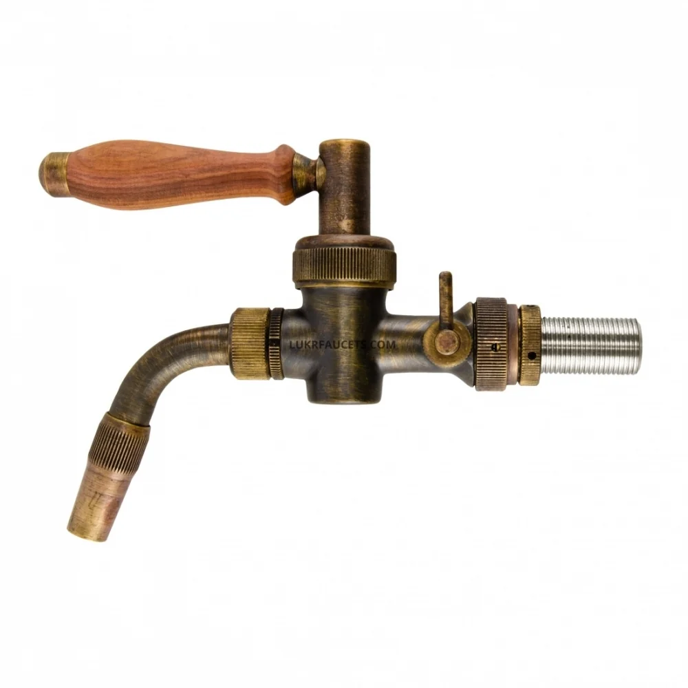 LUKR Nostalgie tappekran, brass (patina) – US Shank