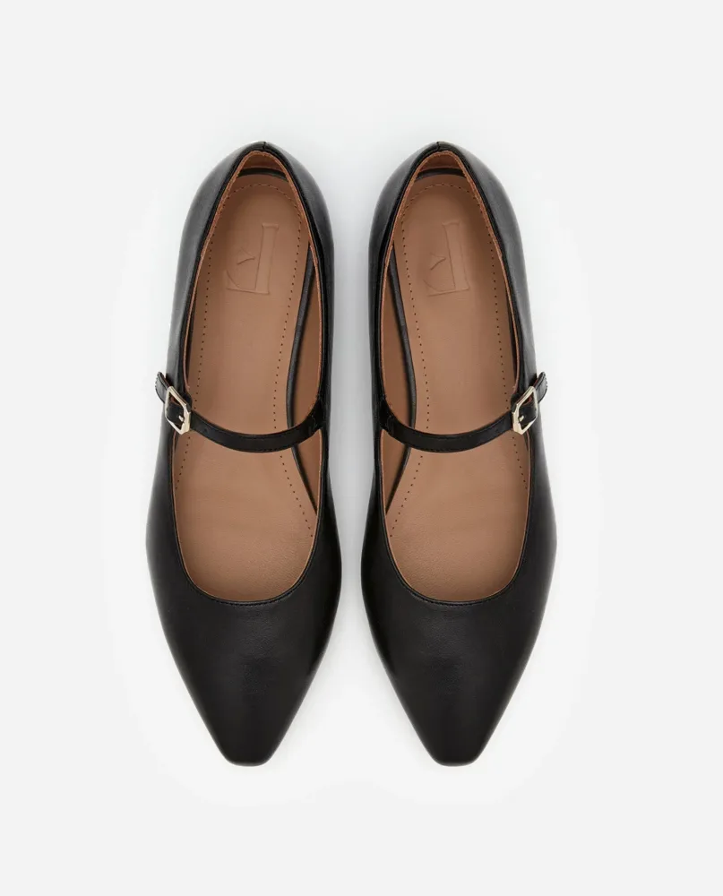 Camila - Leather Black - Bilde 3