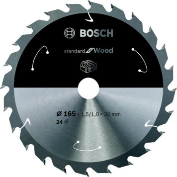 SIRKELSAGBLAD BOSCH ACCU STD TRE 165X20X24T