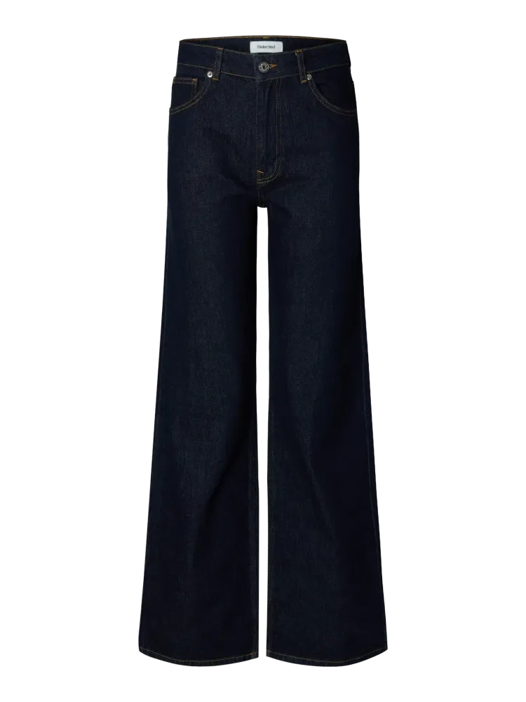 Wide Bea-Kori Hw Jeans - Dark Blue Denim - Bilde 2