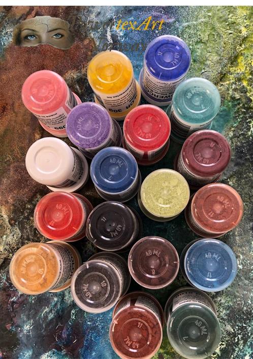 Tørre pigment, Powercolor, nr 0019 - 40ml. – Gul - Bilde 3