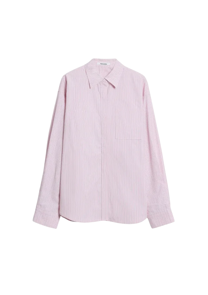 Loose Stripe Shirt - Pink Mix