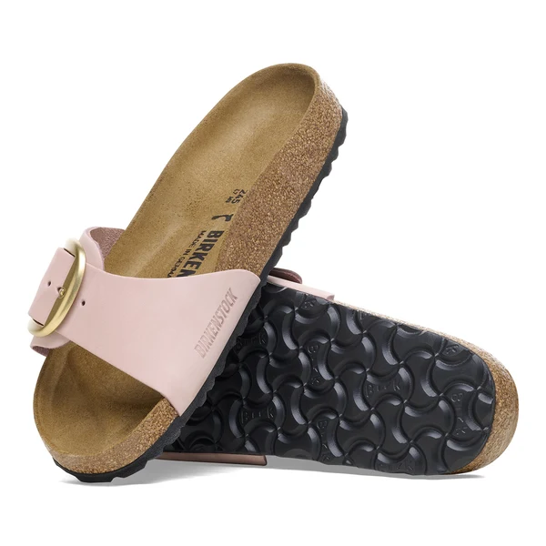 Madrid Big Buckle Nubuck Leather Narrow - Soft Pink - Bilde 3