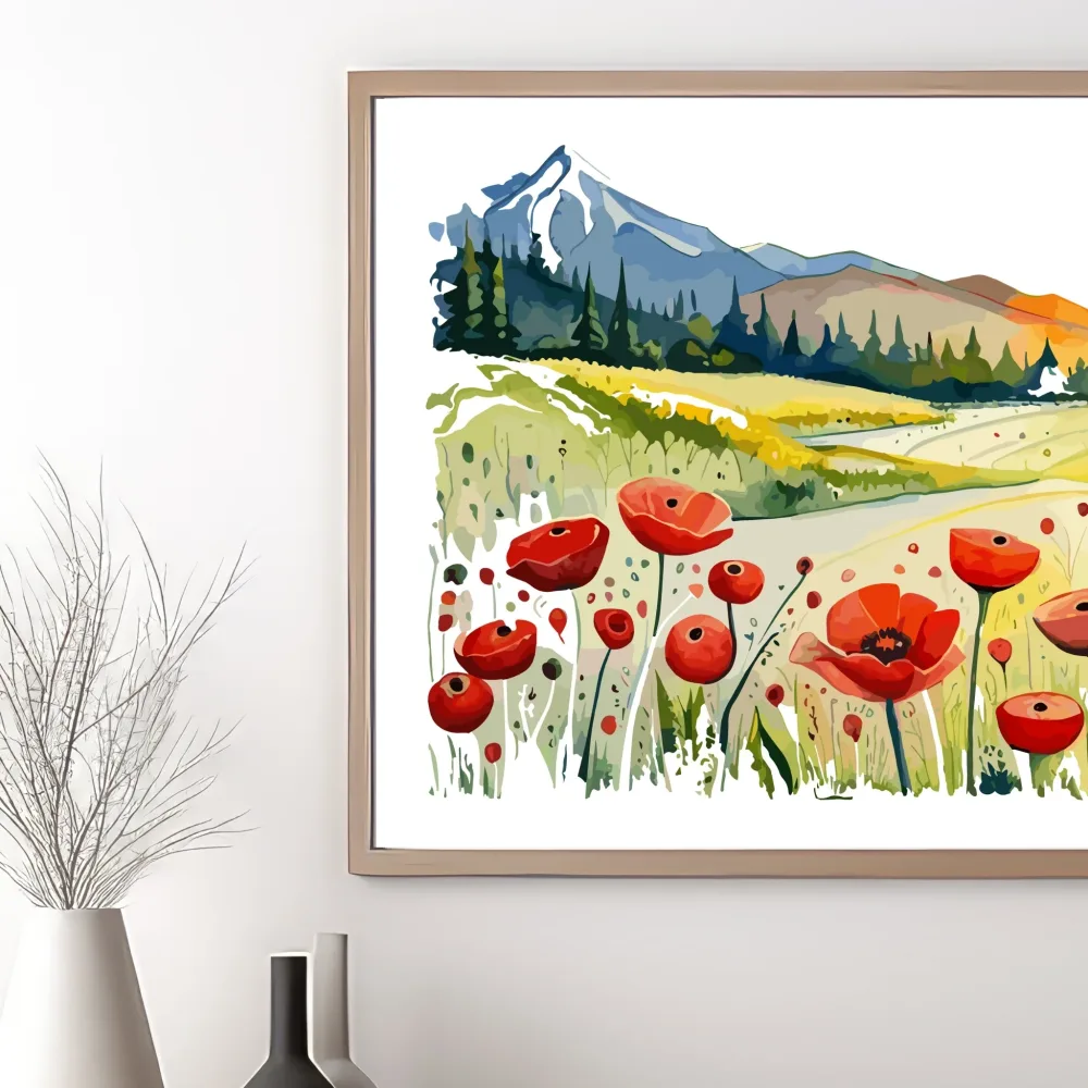 POPPIE FIELDS No10 - PLAKAT - Bilde 3