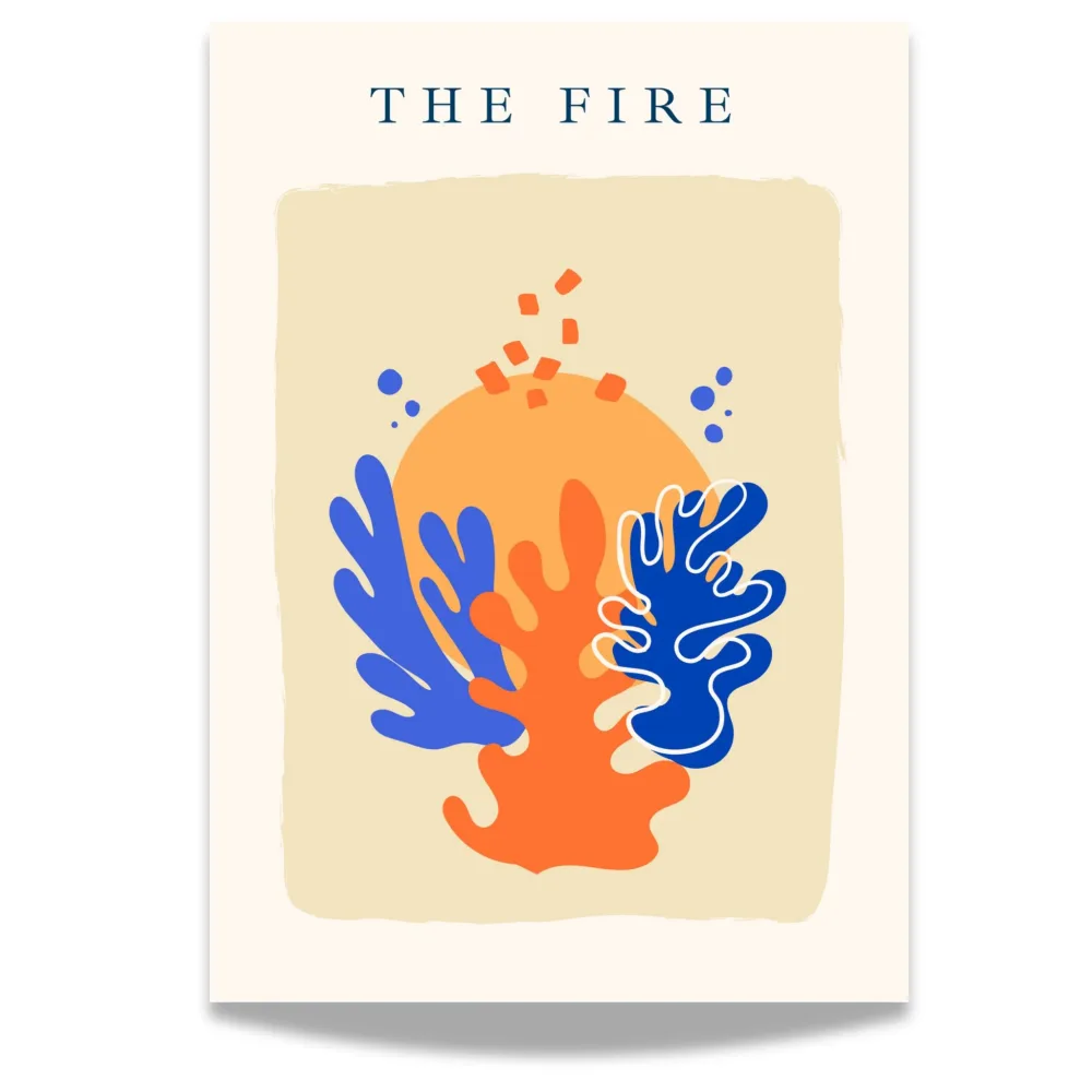 ABSTRACT MATISSE FIRE KUNSTPLAKAT ABSTRACT MATISSE FIRE KUNSTPLAKAT