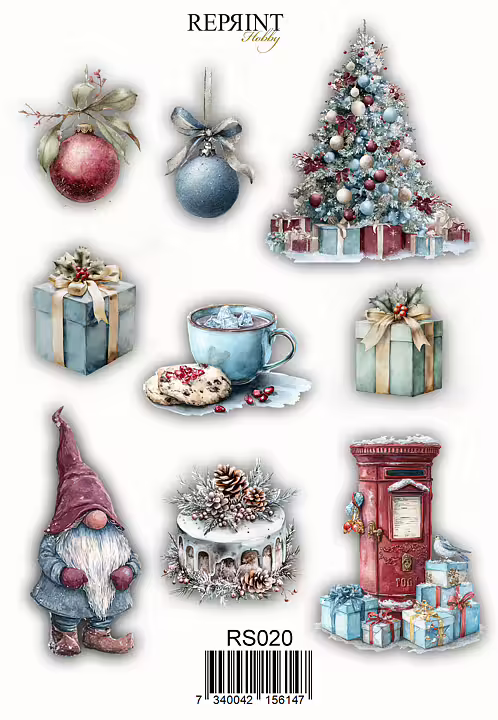 Reprint Deck the halls – klistremerker/ stickers