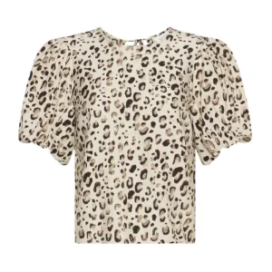 Alyona Vlora 2/4 Top Aop – Oatmeal Leo Alyona Vlora 2/4 Top Aop – Oatmeal Leo