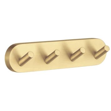 KNAGEREKKE SMEDBO M/4 KNAGER HOME BØRSTET MESSING 17,8X4 CM