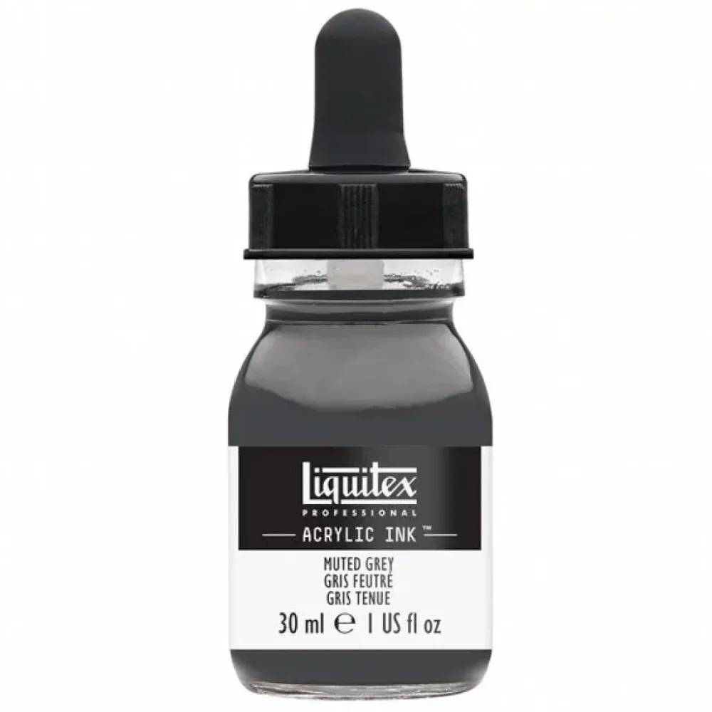 Liquitex Artists Acrylic Ink, 30 ml - Muted grey 505