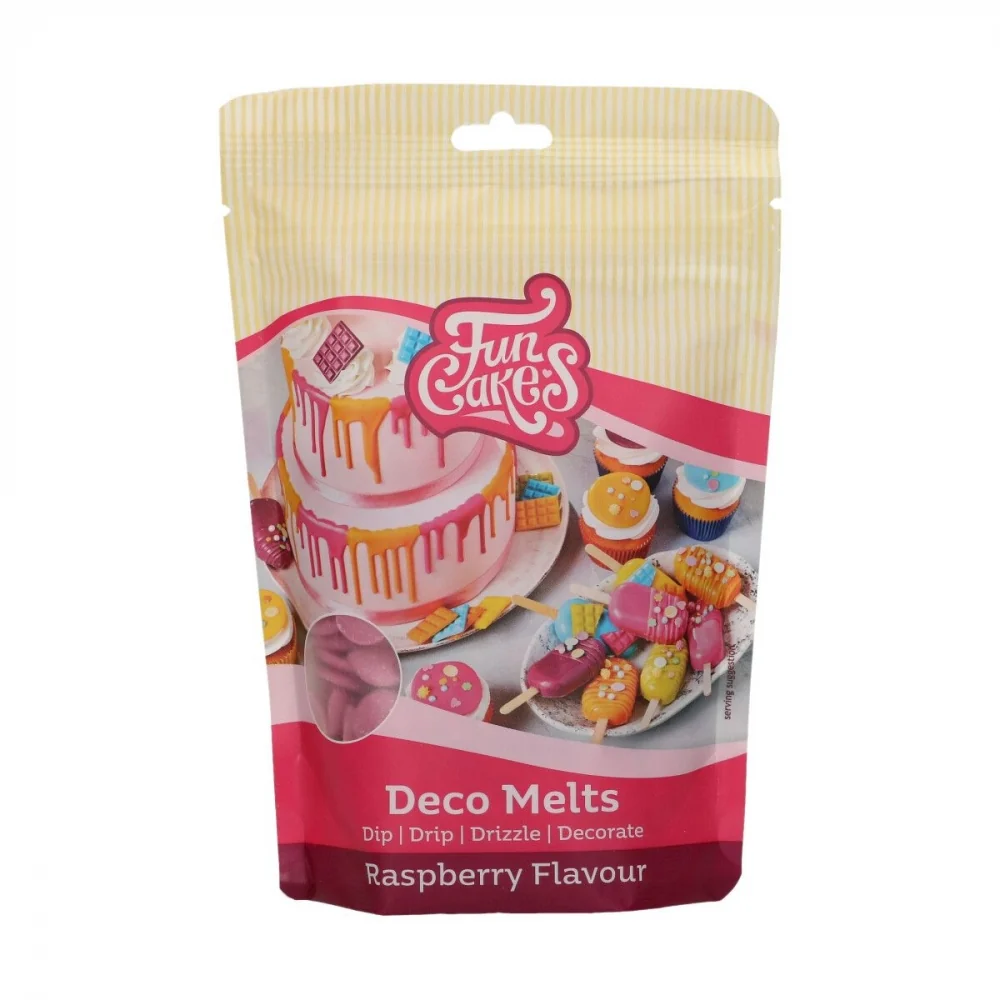 FunCakes Deco Melts Bringebærsmak 250g FunCakes Deco Melts Bringebærsmak 250g