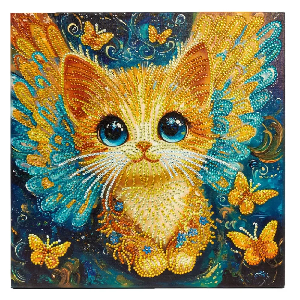 Diamond Dotz Lerret 30x30cm DD34 – Kitten Angel