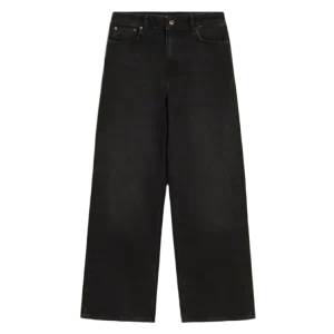 W Wide Jeans – Black Washed