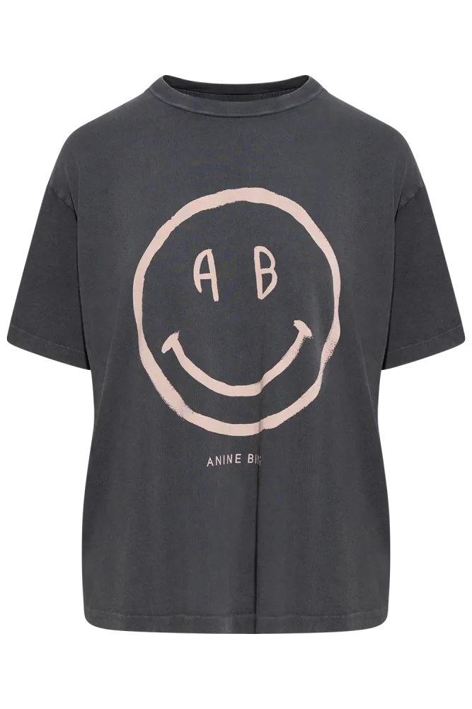 Cade Tee Smiley - Washed Grey