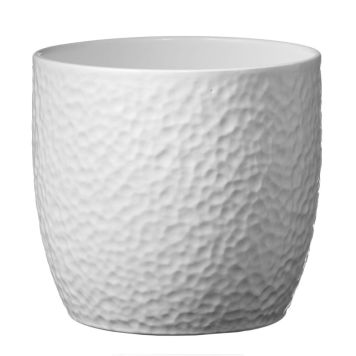 INNENDØRS POTTE KERAMIKK BOSTON 14CM HVIT MATT