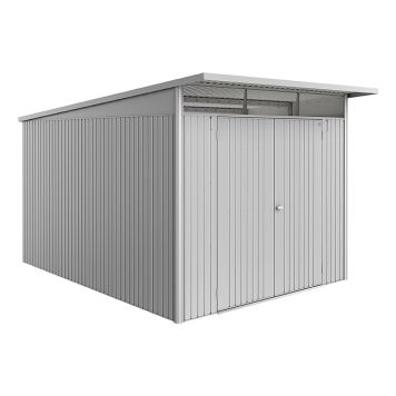REDSKAPSBOD BIOHORT AVANTGARDE ECO A8 DOBBELTDØR 8,37M² METALLIC SØLV