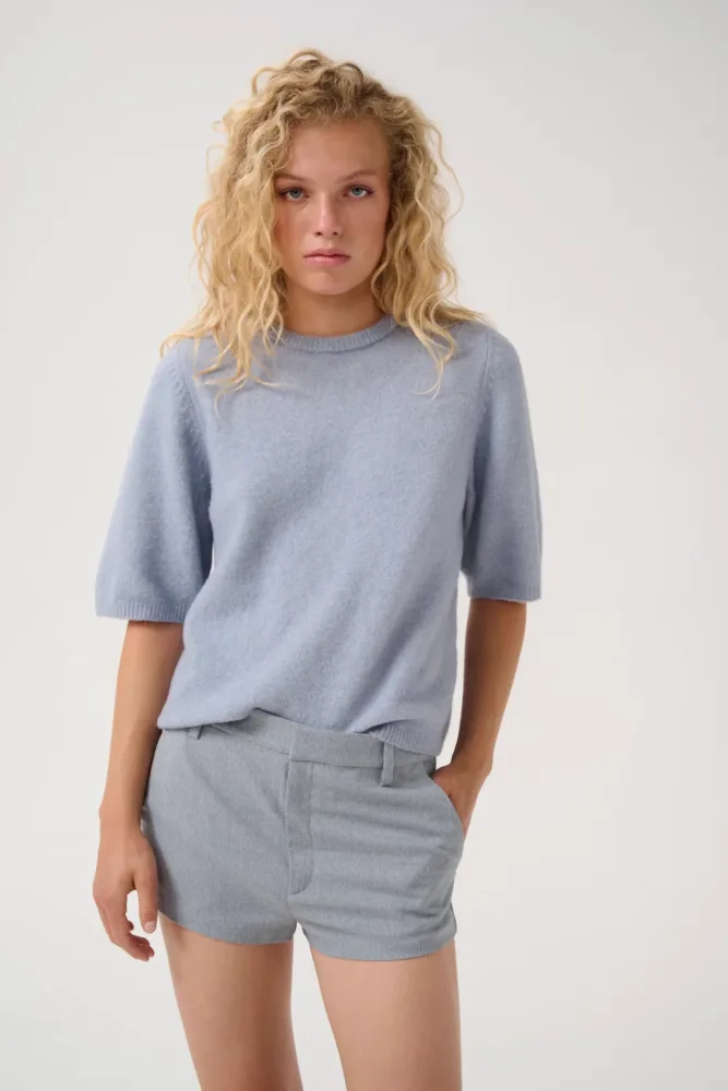 GZalpha Ss Tee - Grey Blue Melange - Bilde 2