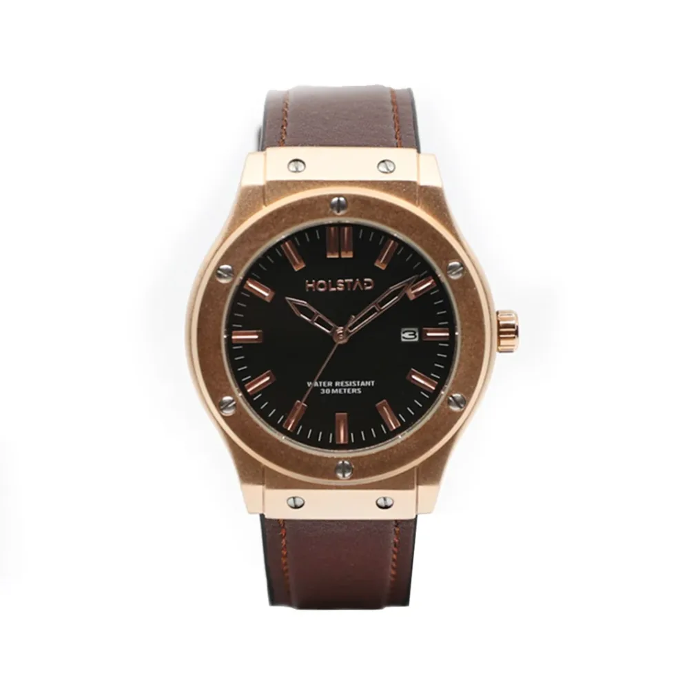 Holstad™ Elegance Timepiece - Dark Brown - Bilde 2