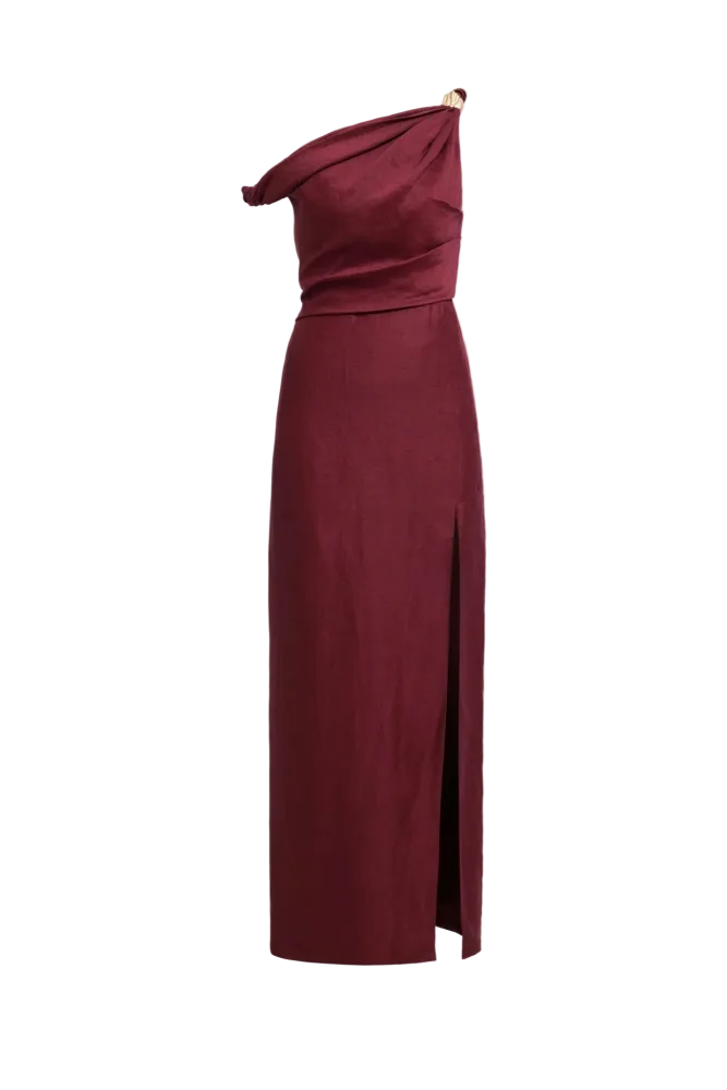 Bridgette Midi Dress - Plum