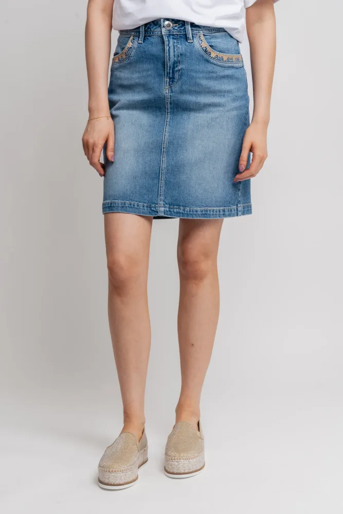 Vicky Sunchaser Skirt - Light Blue - Bilde 2