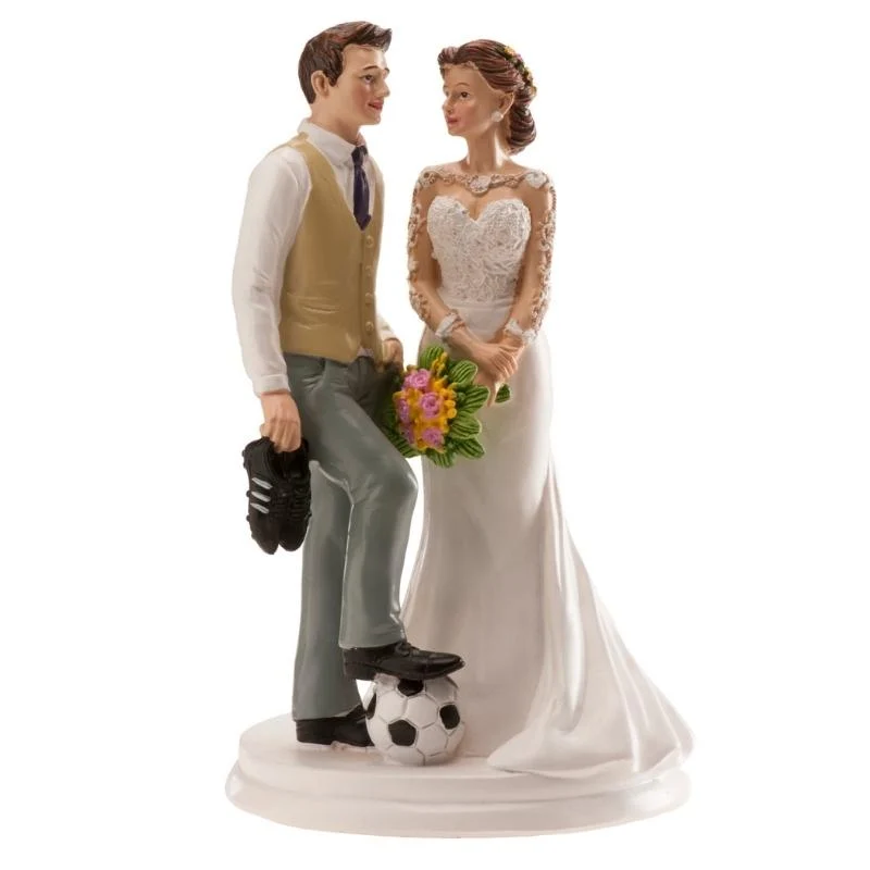 Kaketopp til bryllup -Fotball- 20cm