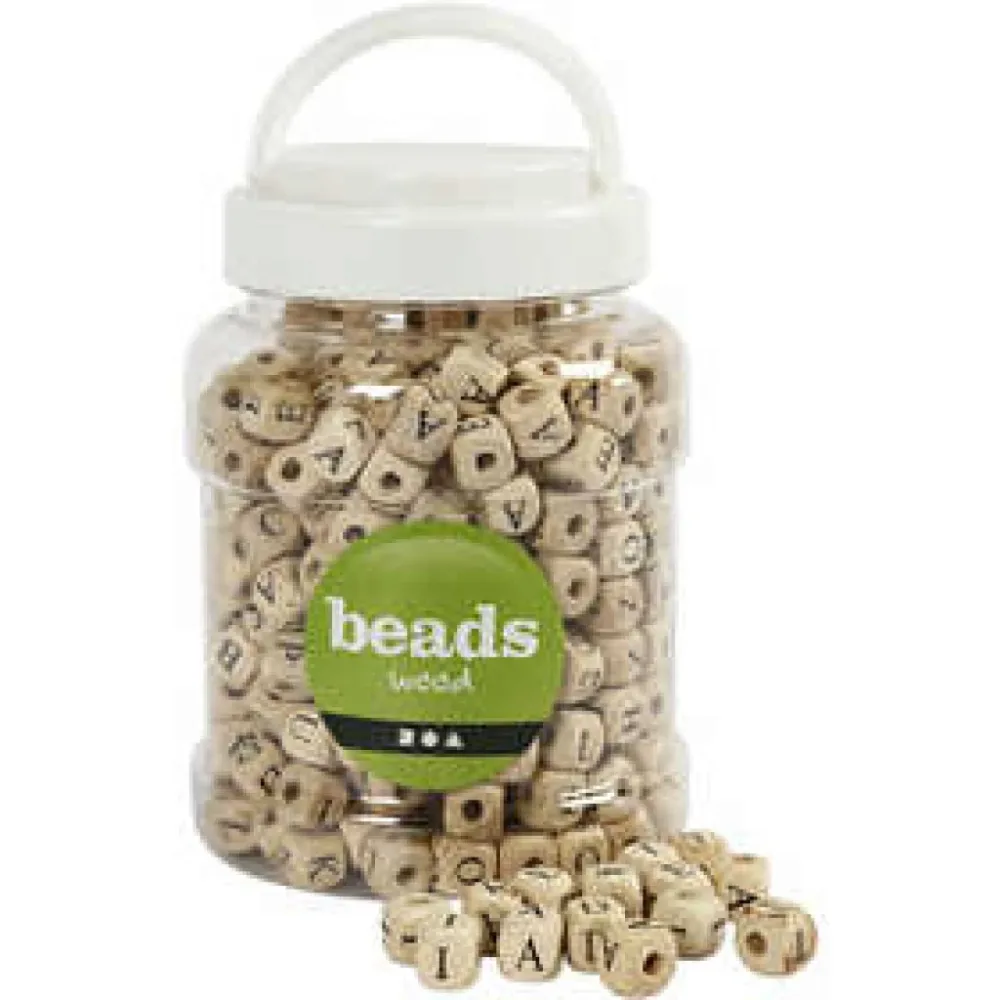 Alfabetperler, 9mm, 400ml – Tre