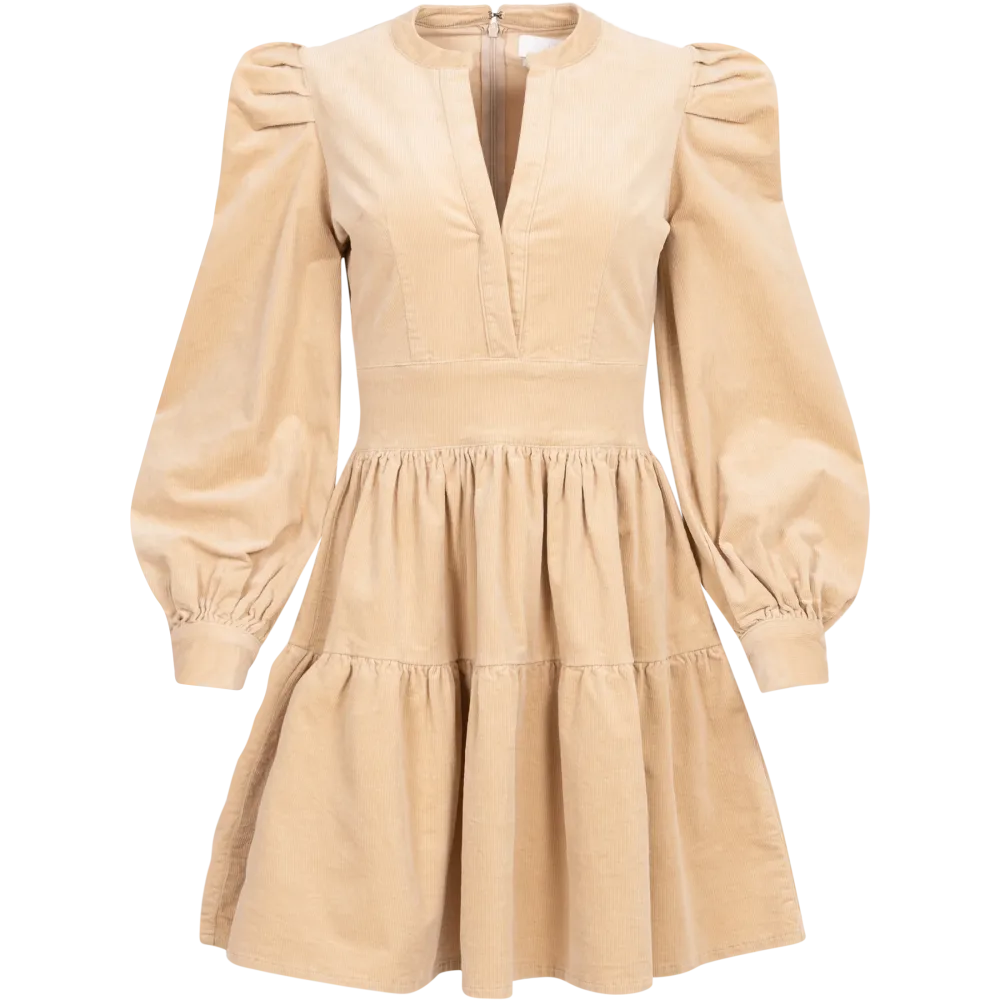 Isabella Corduroy Dress - Humus
