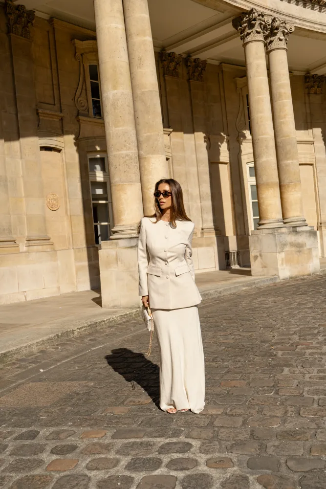 Emilie Linen Blazer - Beige - Bilde 2