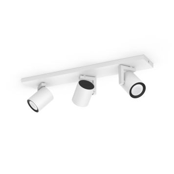 SPOTLAMPE PHILIPS HUE ARGENTA 3XGU10 5,7W HVIT