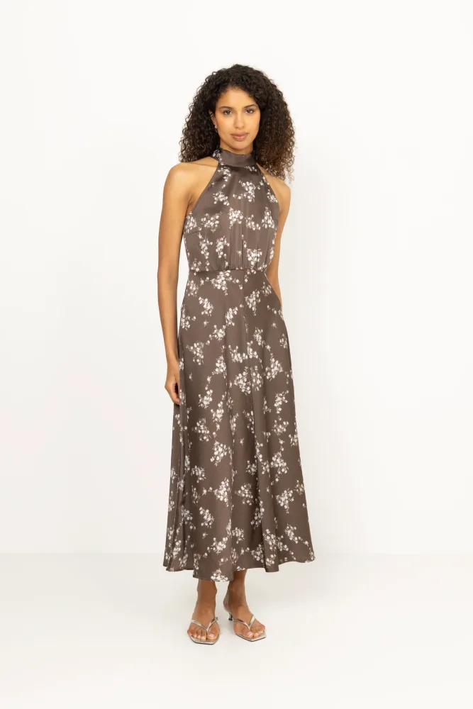 Rheo Dress - Blooming Brown - Bilde 2