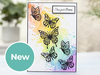 NYHET! Gemini Crafter's Companion - Stamp & Die Butterfly Kaleidoscope Dies