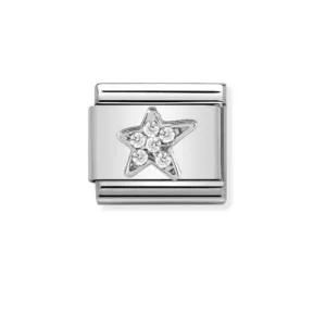 Nomination – Link SYMBOLS zirconia and 925 sterling silver ASYMETRIC STAR Nomination – Link SYMBOLS zirconia and 925 sterling silver ASYMETRIC STAR