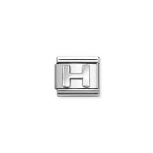 Nomination – Link OXIDIZED LETTER 925 sterling silver H Nomination – Link OXIDIZED LETTER 925 sterling silver H
