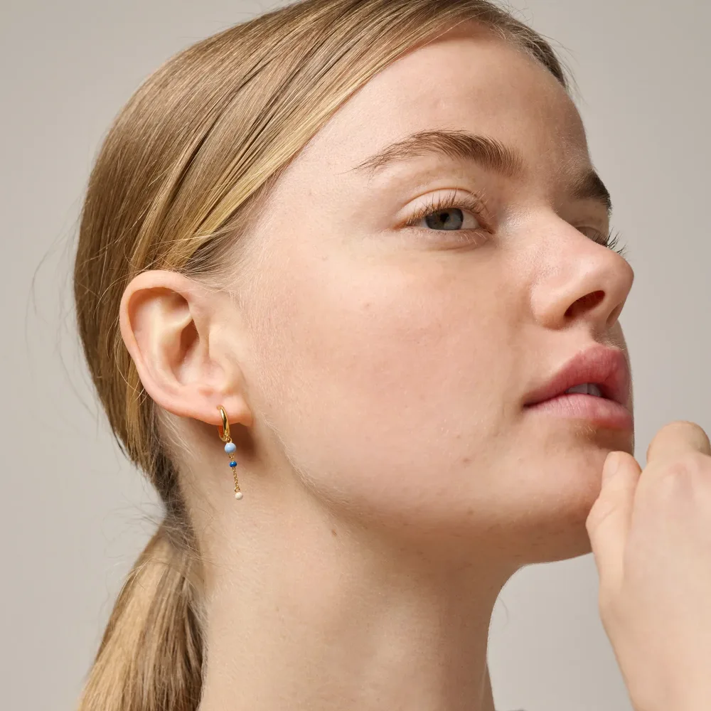 Lola Bold Hoops - Marine - Bilde 2