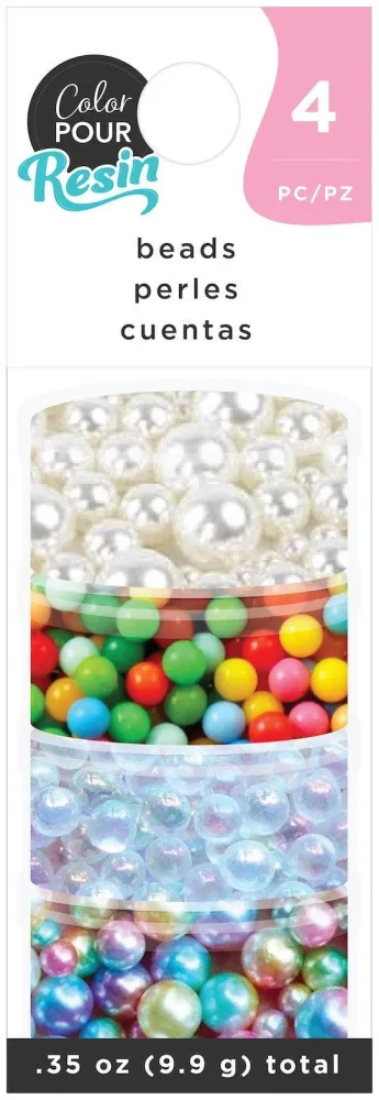 Color Pour Resin Mix-Ins - Beads Colorful 4stk - Bilde 2