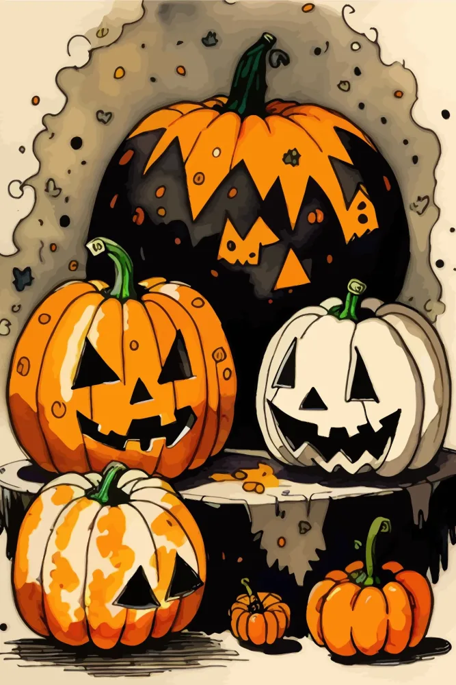 CREEPY & COOL HALLOWEEN KORT No1 – PAKKE MED 10 MOTIV - Bilde 2