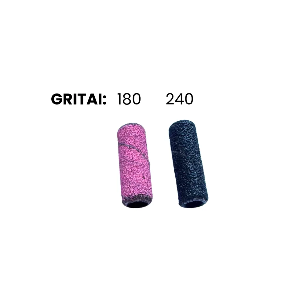 Engangs slipebånd «Trommel» 180/240 grit (sett med 100 stk. i oppbevaringsboks) - Bilde 3