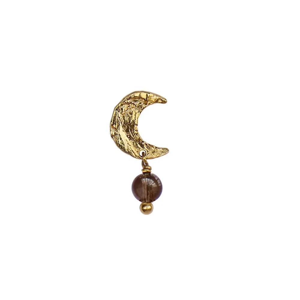 STINE A - Petit Claire de Lune Earring Mocha Single