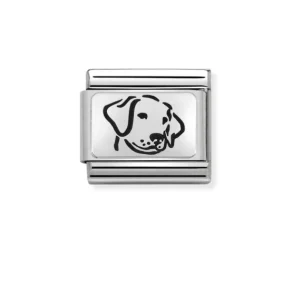 Nomination – Link OXYDISED PLATES 925 sterling silver Dog Nomination – Link OXYDISED PLATES 925 sterling silver Dog