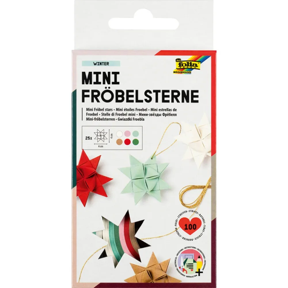 Folia Stjernestrimler 35x1cm 100stk – Vinter