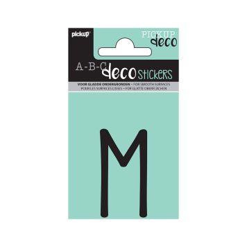 BOKSTAVER PICKUP M ABC DECO MILA 60MM M SVART BOKSTAVER PICKUP M ABC DECO MILA 60MM M SVART