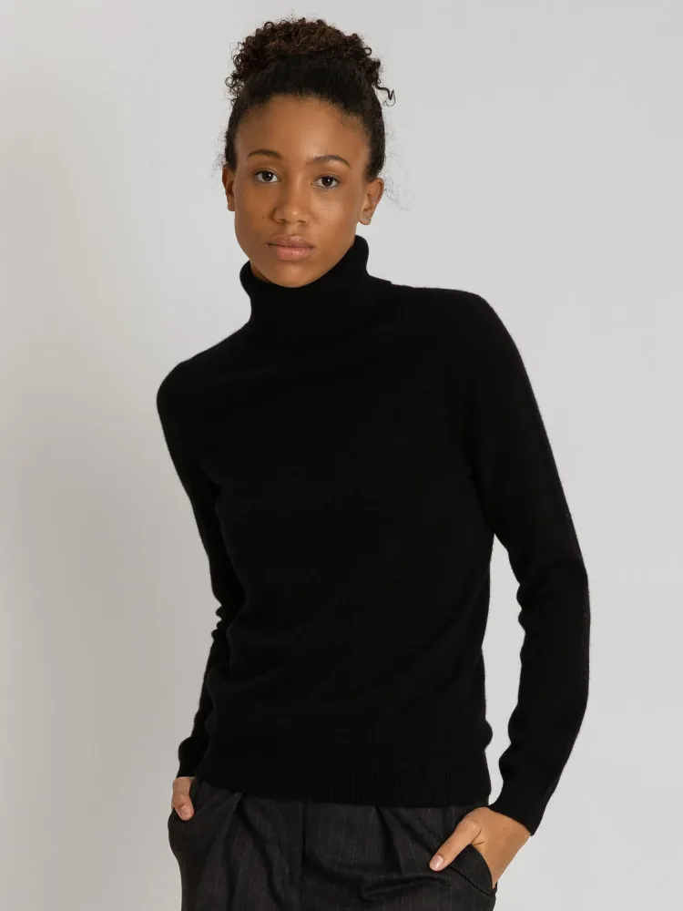 Cashmere Sweater "Hedda" - Black - Bilde 3