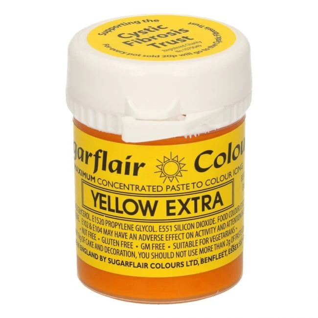 Sugarflair – Max Concentrate pastafarge Yellow Extra, 42g