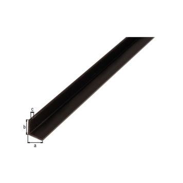 VINKELPROFIL GAH ALBERTS PVC 2000X10X10MM SVART VINKELPROFIL GAH ALBERTS PVC 2000X10X10MM SVART