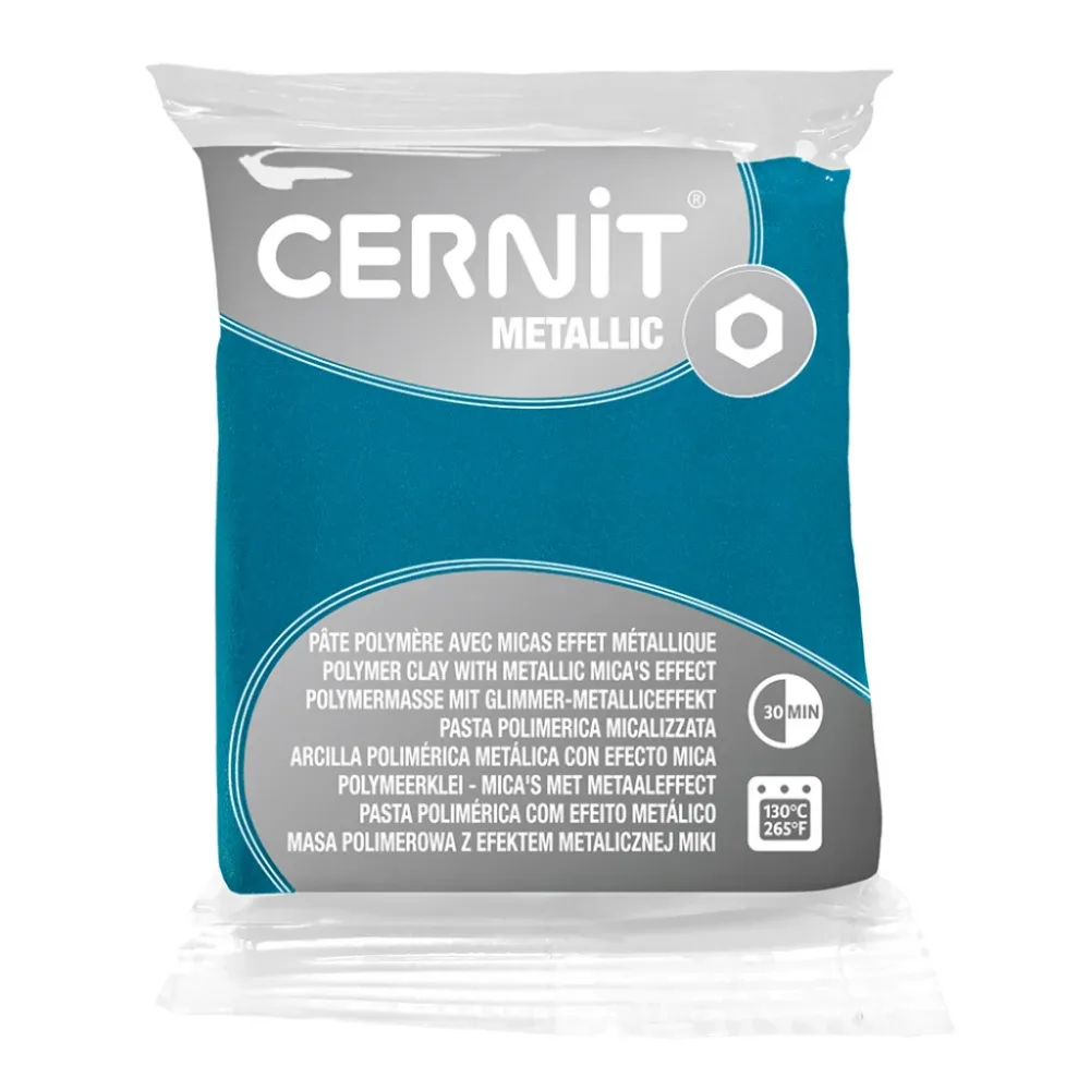 Cernit Polymerleire Metallic 56g - 050 Turquise