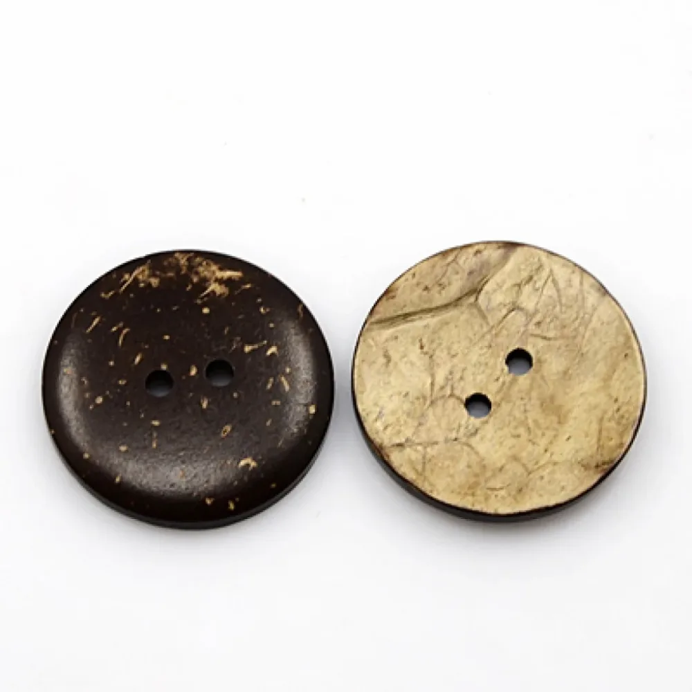 Knapp i Kokos, 30mm – Coconut Brown Knapp i Kokos, 30mm – Coconut Brown