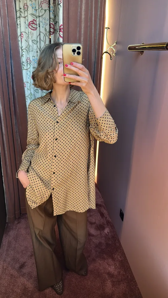 Officine Générale - Elzi Shirt - Britishkhaki/Black