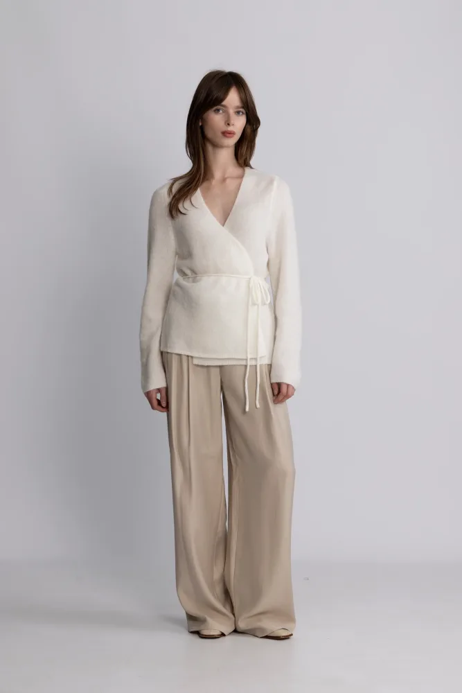 Miabelle Hope Wrap Cardigan - Egret - Bilde 3