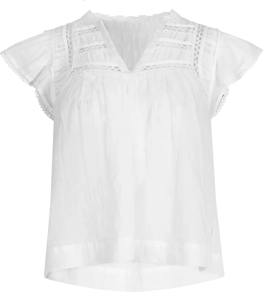 Vår Voile Top - White - Bilde 2